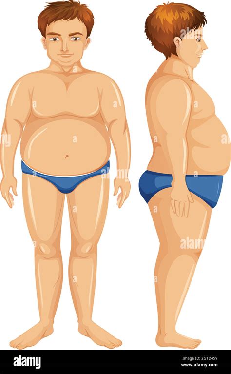 Fat Man Isolated Cut Out Stock Images Pictures Alamy