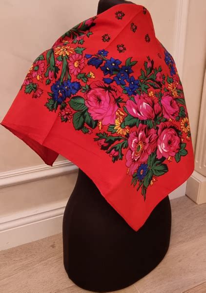 Платок Русские узоры - купить с доставкой по выгодным ценам в интернет ...
