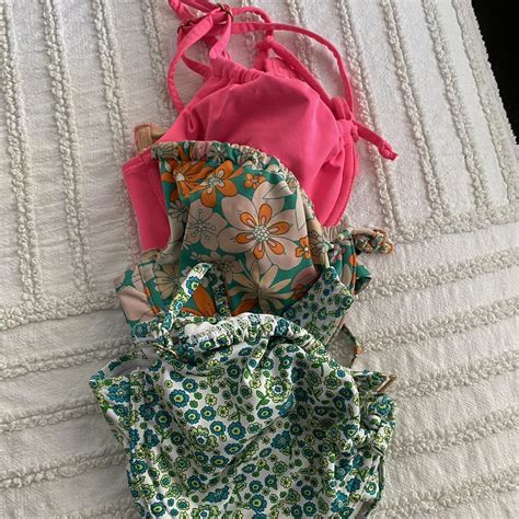 Cotton On Bikini Top Bundle Sizes M Selling Together Depop