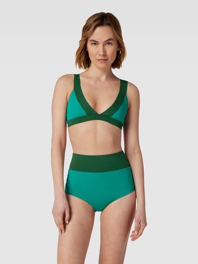 Mymarini Bikini Oberteil In Two Tone Machart Modell LADY TOP Lind