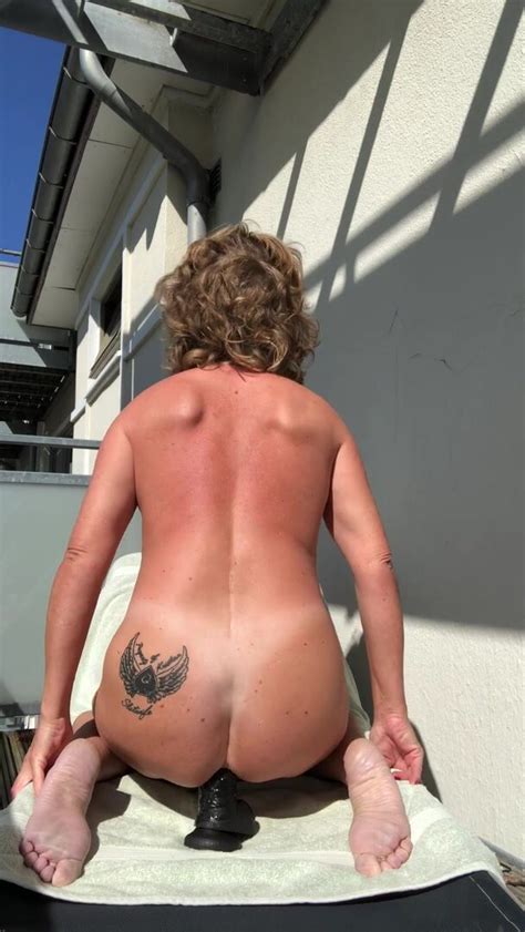 Danish Milf Rides Dildo Anally On Balcony Thisvid