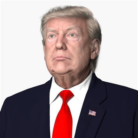 Bust Trump 3d Model Turbosquid 1332057