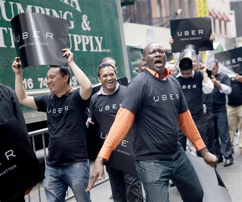 Drivers protest the nyc taxi app fee structure changes 9
