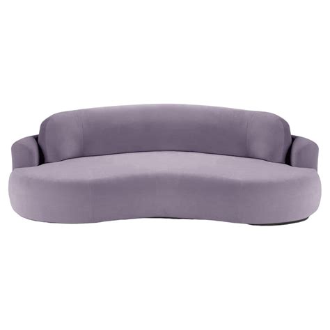 Naked Round Sofa Medium With Beech Ash And Paris Lavanda For Sale At StDibs