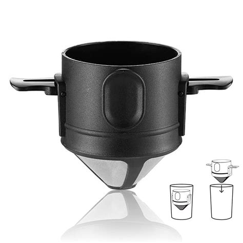 Buy Filter Coffee Maker Double Mesh Pour Over Coffee Filter Food Grade