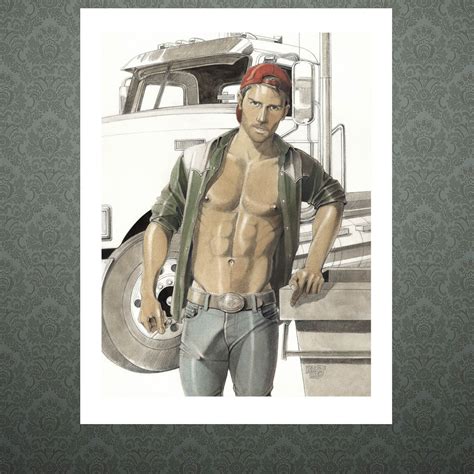TRUCK STOP Male Nude Fanart Men Adult Portrait Figure Etsy Australia