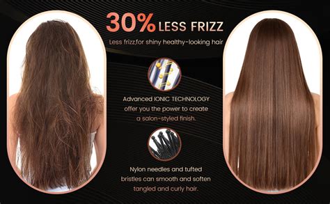 Amazon Dual Voltage Hair Dryer Brush Pritech Hot Air Brush Ionic W Blow Dryer Brush