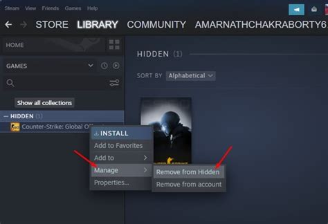 How to View Hidden Games on Steam