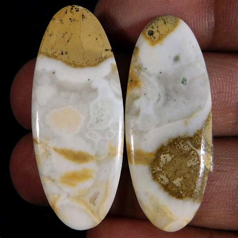 Wholesale 38 50Cts Natural Cobra Jasper Pair Oval Cabochon Loose