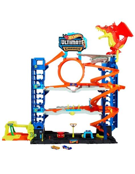 Hot Wheels City Ultimate Garage Parkhaus mit Drache Gebraucht in Triesen für CHF 70 mit
