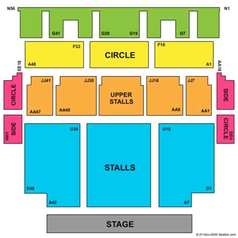 Newcastle City Hall Seating Plan