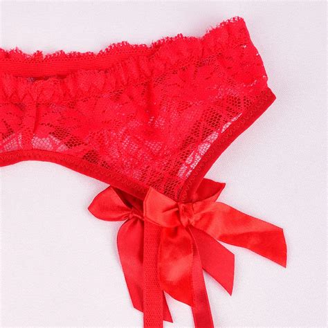 Porte Jarretelle Ensemble De Porte Jarretelles En Dentelle Transparente Lingerie De Bondage