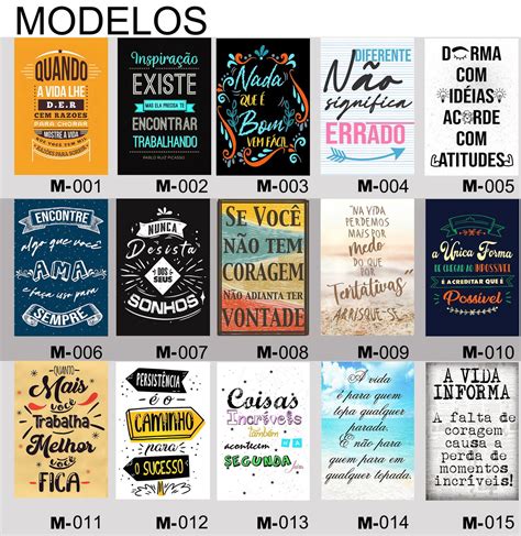 Placas Decorativas Frases Motivacionais X Mdf Elo