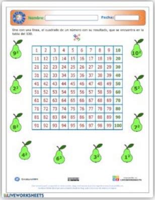 ExceLuisABN Matemática y Excel La tabla del 100 1 con TopWorksheets