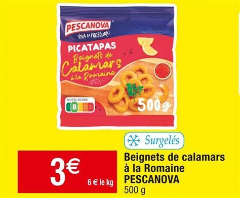 Promo Pescanova beignets de calamars à la romaine chez Cora