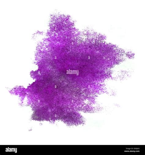 Ink Purple Watercolor Paint Splatter Splash Grunge Background Blot