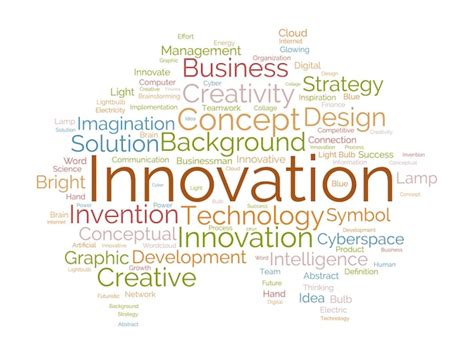 Premium Vector Word Cloud Background Concept For Innovation