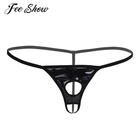 Jual PREORDER Men Lingerie Sex Underwear Patent Leather G String Thong Bikini Underwear Shopee