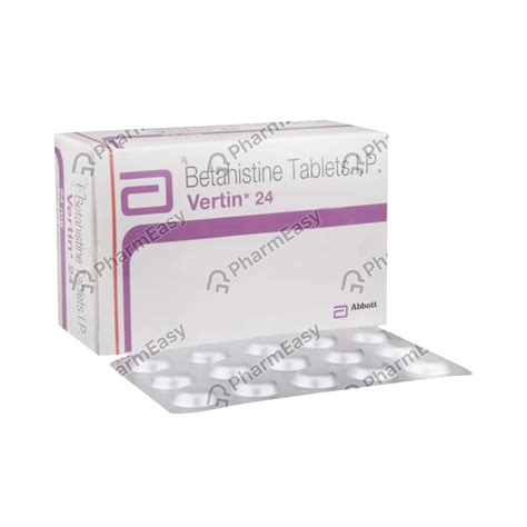 vertin  mg tablet   side effects dosage composition