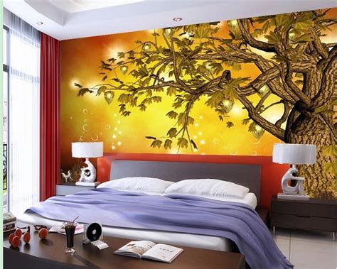 Beibehang Large Tree D Living Room Tv Background Wallpaper Bedroom