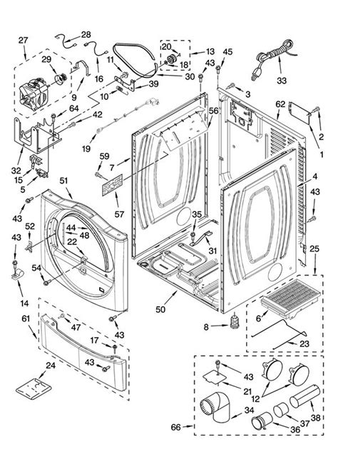 Kenmore Stackable Washer Dryer Parts Diagram