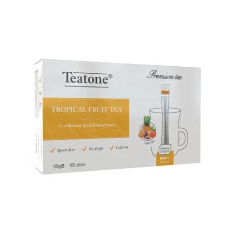 Teatone Herbata Czarna Owoce Tropikalne (Tropical Fruit Tea) 100 Sticks ...