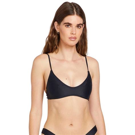 Volcom Womens Simply Solid Crop Bikini Top Sun And Ski Sports