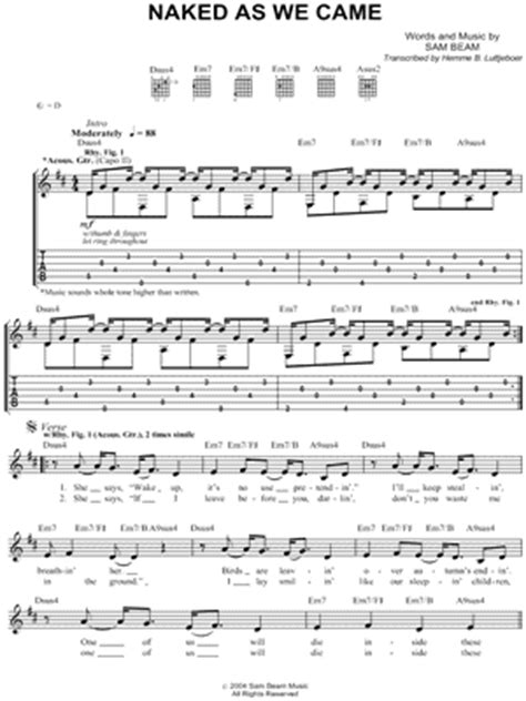 Naked As We Came Sheet Music 3 Arrangements Available Instantly Musicnotes