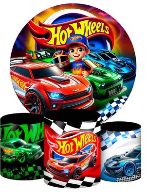 Kit Festa Master Hot Wheels D Painel E Capas Cilindro Compre Produtos Personalizados No Elo