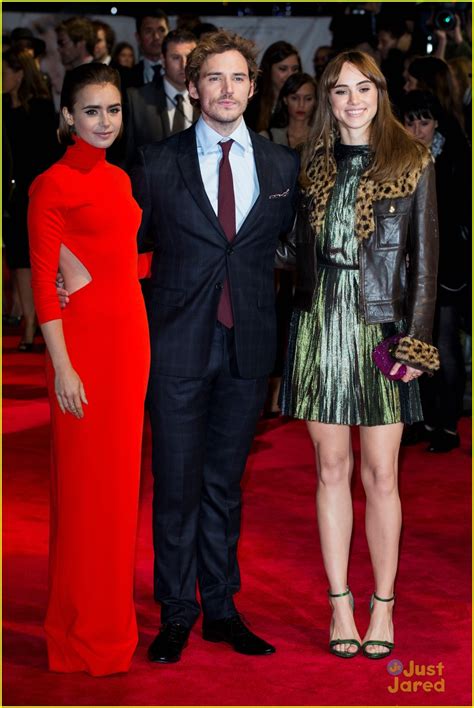 Lily Collins Sam Claflin Premiere Love Rosie With Their Co Stars