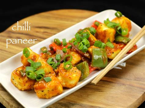 Chilli Paneer Recipe Restaurant Style Paneer Chilli Dry Cheese