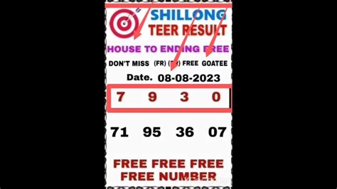 Shillong Teer Target Today 08 08 2023 Shillong Teer Counter Target