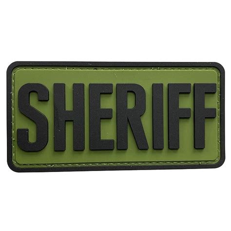 Buy Uuken Small Coyote Tan Sheriff Patch Pvc X Inches For Law