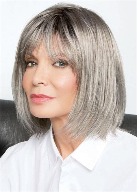 Women S Blonde Color Bob Style Straight Synthetic Hair Capless Wigs With Bangs 12Inch Shop