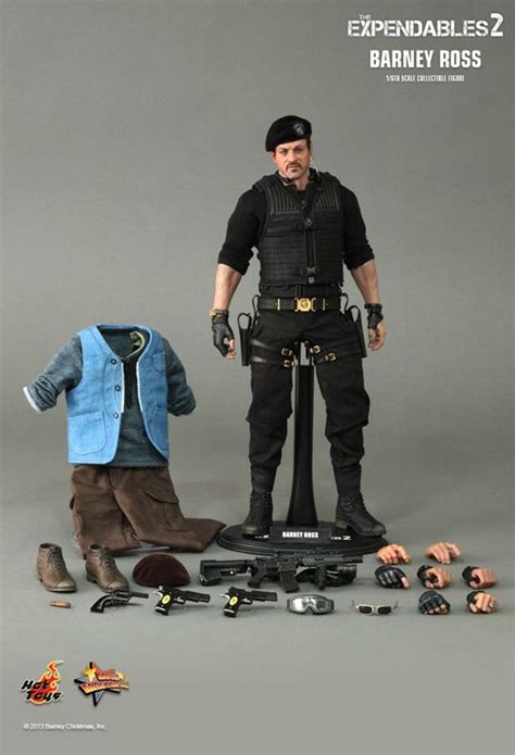 The Expendables 2 Barney Ross Machinegun Hot Toys Black Widow And Hulk The Expendables