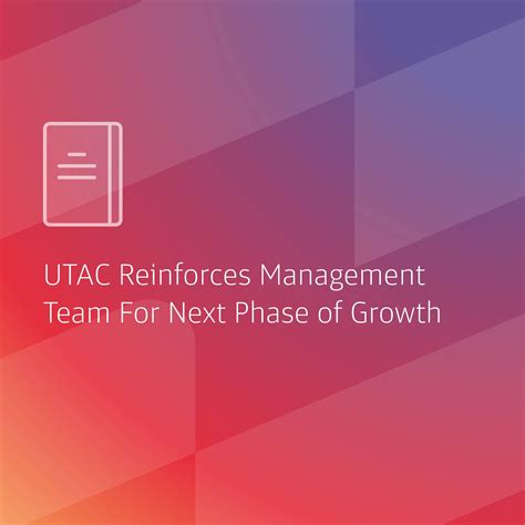 UTAC Reinforces Management Team For Next Phase Of Growth - UTAC