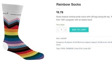 Petition · Lockheed Martin Bring Back The Rainbow Pride Socks