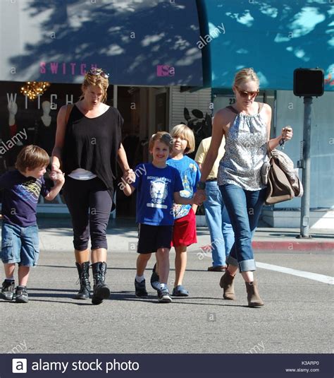 Sharon Stone and sons, Quinn Kelly Stone, Laird Vonne Stone and Roan