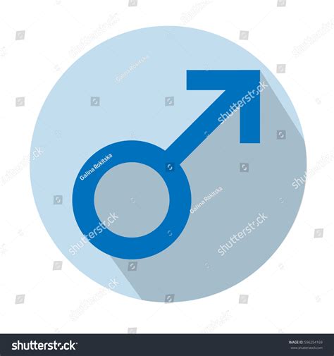 Sex Symbol Gender Man Flat Symbol Stock Vector Royalty Free Shutterstock