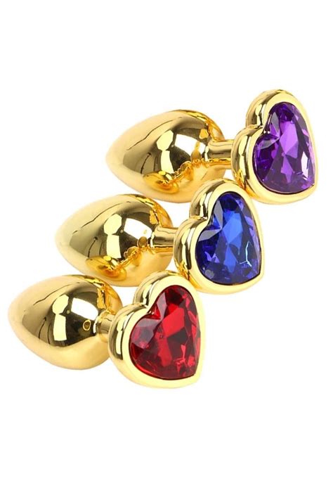 Genel Markalar Elik Gold Kalp M Cevherli Anal Plug L Set Fiyat Yorumlar Trendyol