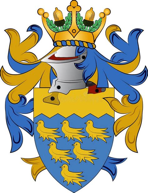 Coat Of Arms Of West Sussex In England Stock Vector Illustration Of