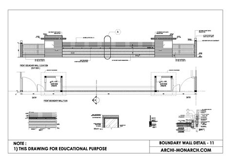 BOUNDARY WALL DETAIL ELEVEN ⋆ Archi-Monarch