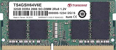 Transcend SO-DIMM 32GB, DDR4-2666, CL19 (TS4GSH64V6E) ab € 129,00 (2024 ...