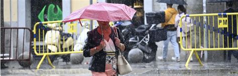 La Borrasca Danielle Deja Las Primeras Lluvias En Madrid Madridiario