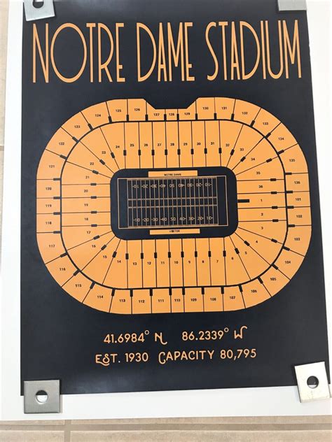 Notre Dame Stadium Seating Chart Cabinets Matttroy