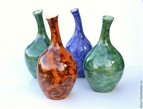 Ваза бутылка керамическая Солнцепоклонник – заказать на Ярмарке ...