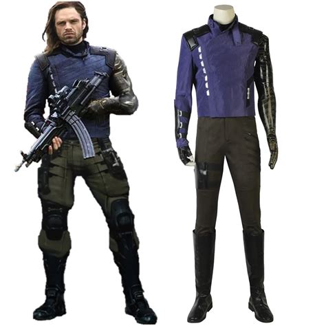 Bucky Barnes Winter Soldier Costume Avengers Infinity War Winter