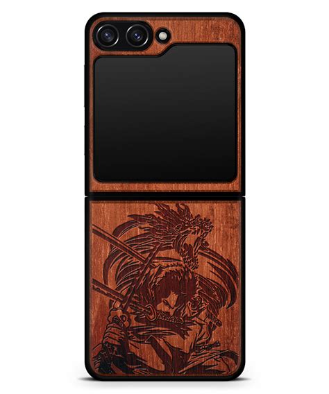 Dragon Twister Engraved Wood Phone Case One Piece Anime Case