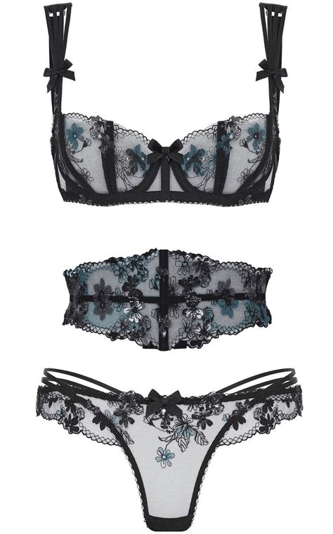 Illusion Dark Blue Lingerie Set Dark Blue 34 75d Artofit