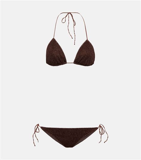 Lumiere Bikini Set In Brown Oseree Mytheresa
